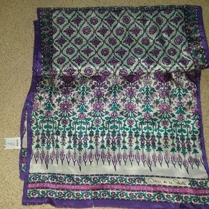 Scarf 100%silk signed Oscar de la Renta
